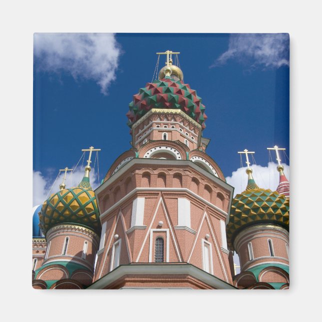 Ryssland, Moskva, Röda torget. S:t Basils 2 Magnet (Framsidan)