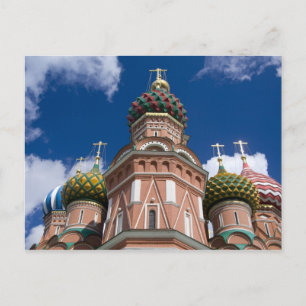 Ryssland, Moskva, Röda torget. S:t Basils 2 Vykort