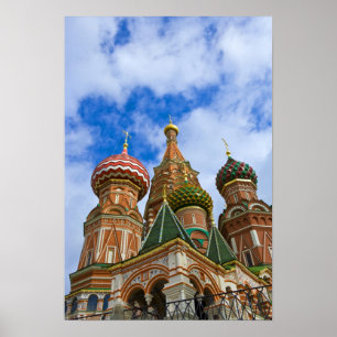 Ryssland, Moskva, Röda torget, S:t Basils Poster