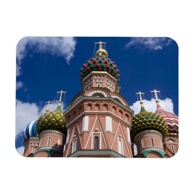 Ryssland, Moskva, Röda torget. St. Basil's 2 Magnet (Horisontell)