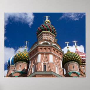 Ryssland, Moskva, Röda torget. St. Basils 2 Poster