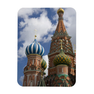 Ryssland, Moskva, Röda torget. St. Basils 4 Magnet