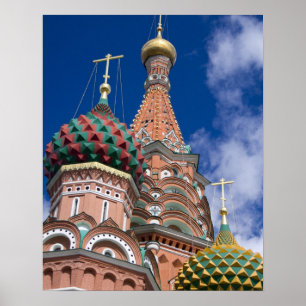 Ryssland, Moskva, Röda torget. St. Basils 5 Poster