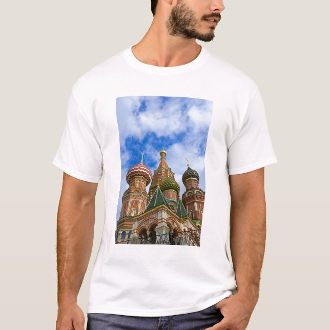 Ryssland, Moskva, Röda torget, Vasilijkatedralen Tee Shirt (Framsida)