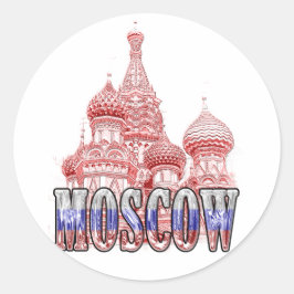 Ryssland, Moskva Runt Klistermärke