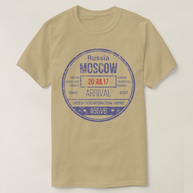 Ryssland Moskva T Shirt (Design framsida)