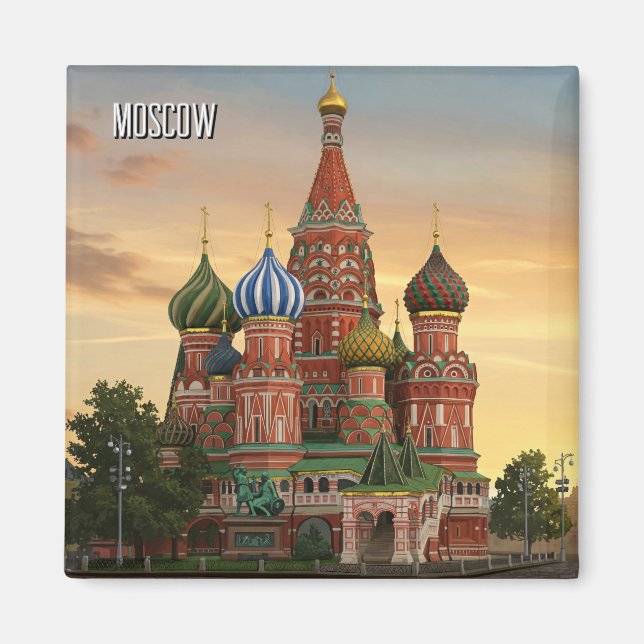 Ryssland, Moskvatragen Magnet (Framsidan)