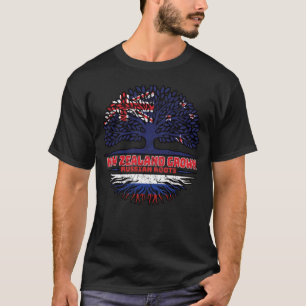 Ryssland New Zealander New Zealand Träd Root T Shirt