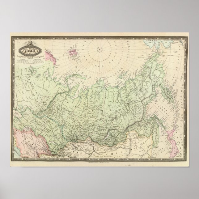 Ryssland och Asien Poster (Framsidan)
