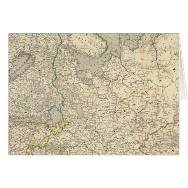 Ryssland och Europa 2 Hälsningskort (Framsidan Horizontal)