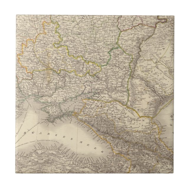 Ryssland och Europa 3 Kakelplatta (Framsidan)