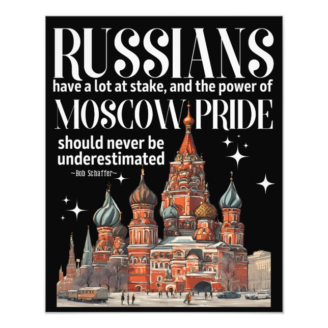 Ryssland och Moskva-pridet Fototryck (Framsidan)