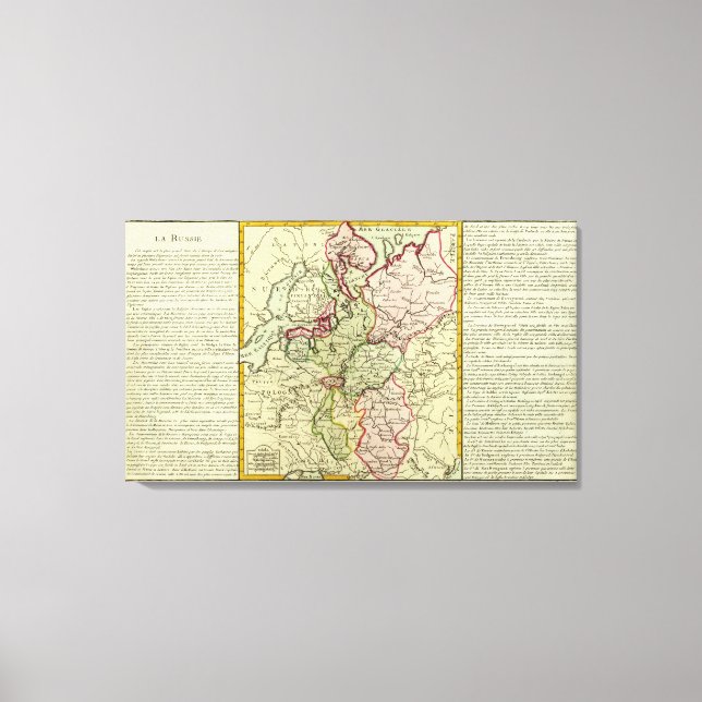 Ryssland och Ukraina Canvastryck (Framsida)