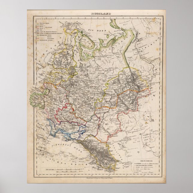 Ryssland och Ukraina Poster (Framsidan)