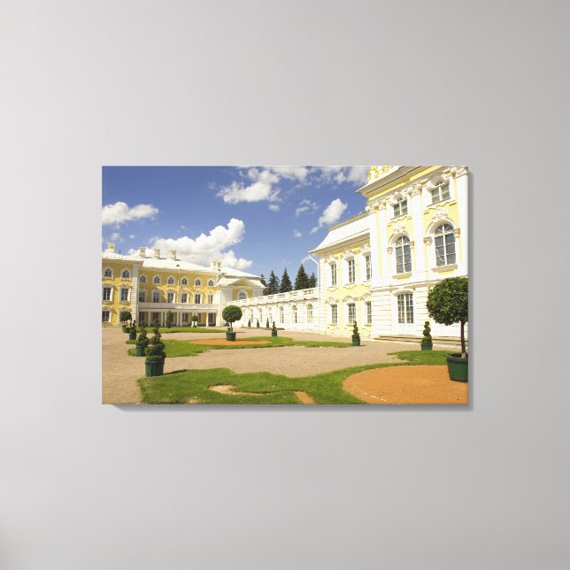 Ryssland. Petrodvorets. Peterhofpalatset. Peter de Canvastryck (Framsida)