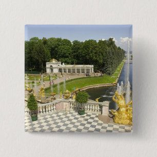 Ryssland. Petrodvorets. Peterhofpalatset. Peter de Knapp