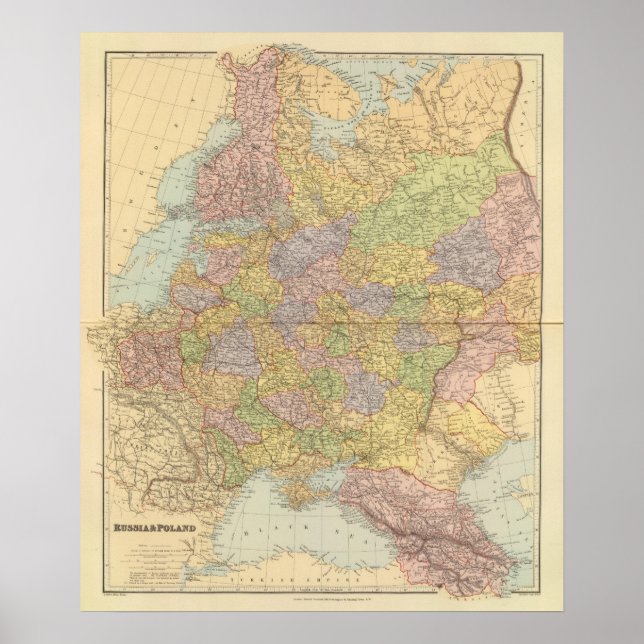 Ryssland, Polen Poster (Framsidan)