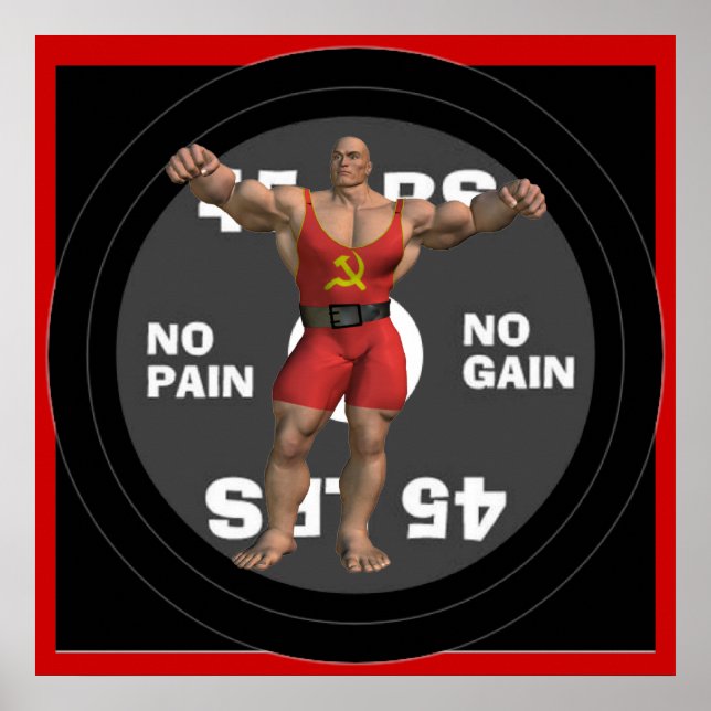 Ryssland Powerlifter Poster (Framsidan)