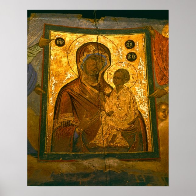 Ryssland, provinsen Novgorod, klostret Tikhvin, Poster (Framsidan)