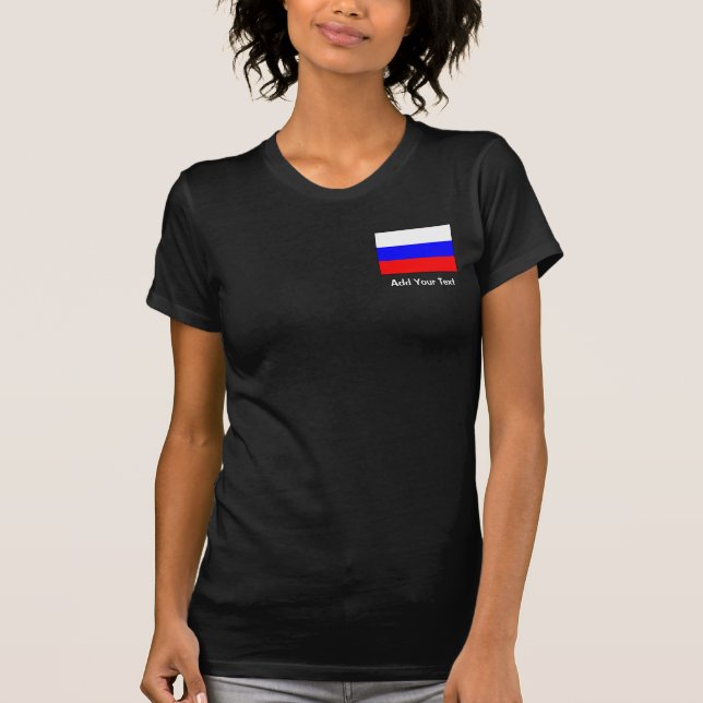 Ryssland - Ryska Flagga T-shirt (Framsida)