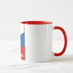 Ryssland Ryssland Nationell Flagga vintage respost Mugg