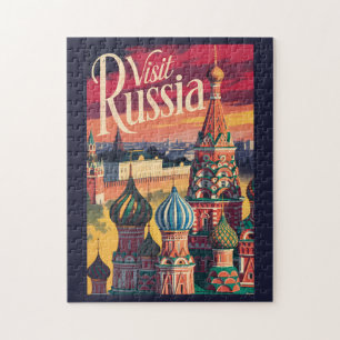 Ryssland S:t Basils Katedral Illustration Resa Pussel