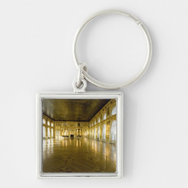 Ryssland, Sankt Petersburg, Catherine's Palace (al Fyrkantig Silverfärgad Nyckelring (Framsidan)