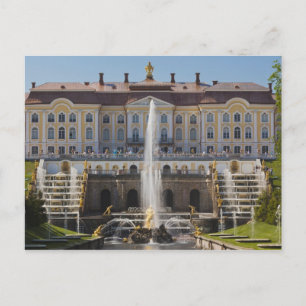 Ryssland, Sankt Petersburg, Peterhof, Stora Palats Vykort