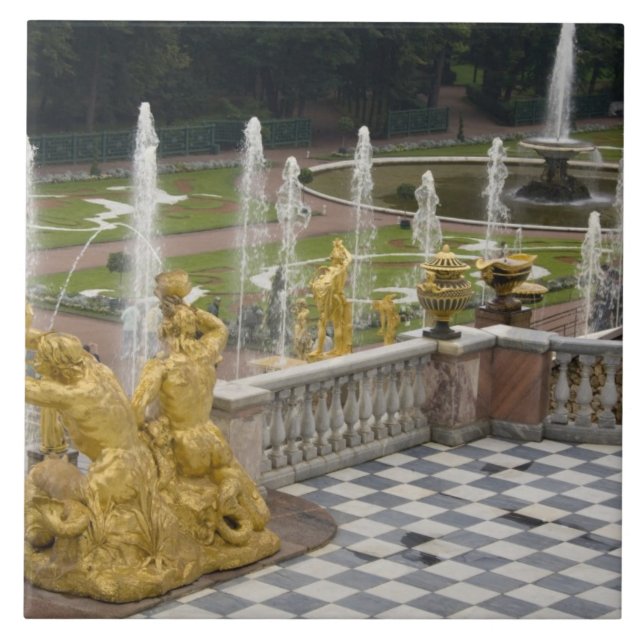 Ryssland, Sankt Petersburg, Peterhoff (alias Kakelplatta (Framsidan)