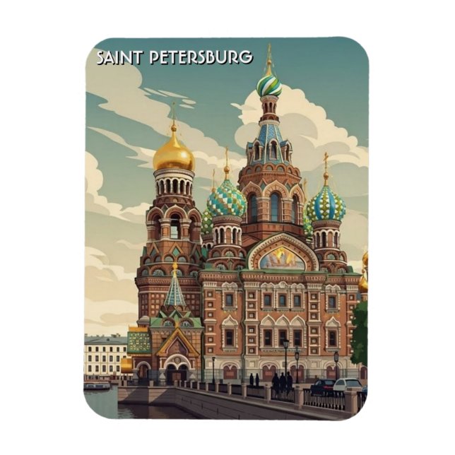 Ryssland Sankt Petersburg Resa Magnet (Vertikal)