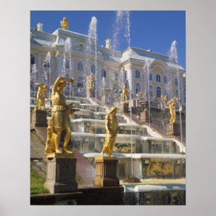 Ryssland, Sankt Petersburg, Underbara Kaskaden Poster