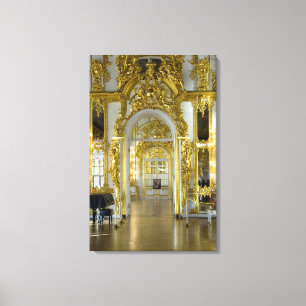 Ryssland, St. Petersburg, Katarinapalatset (även k Canvastryck