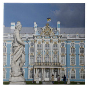 Ryssland, St. Petersburg, Katarinapalatset (även k Kakelplatta