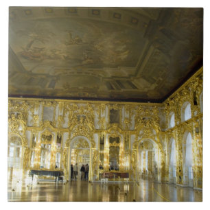 Ryssland, St. Petersburg, Katarinapalatset (även k Kakelplatta