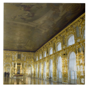 Ryssland, St. Petersburg, Katarinapalatset (även k Kakelplatta