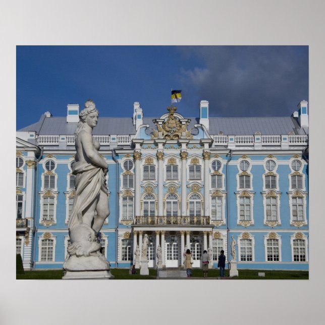 Ryssland, St. Petersburg, Katarinapalatset (även k Poster (Framsidan)