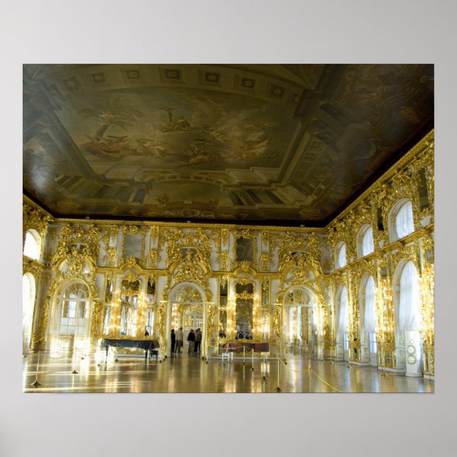 Ryssland, St. Petersburg, Katarinapalatset (även k Poster (Framsidan)