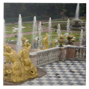 Ryssland, St. Petersburg, Peterhoff (även kallad Kakelplatta