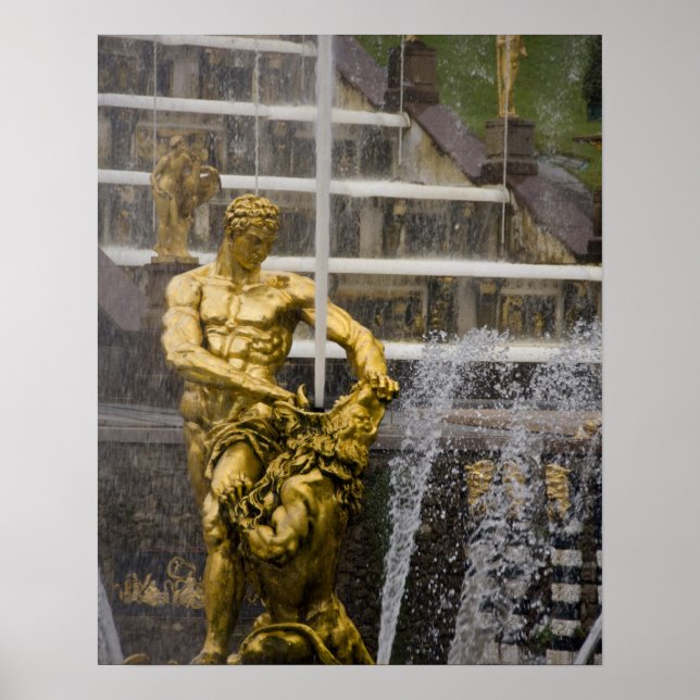 Ryssland, St. Petersburg, Peterhoff (även känd som Poster (Framsidan)