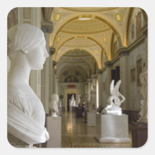 Ryssland, St. Petersburg, The Hermitage (även känd Fyrkantigt Klistermärke