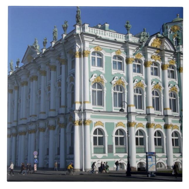 Ryssland, St. Petersburg, Vinterpalatset, De 4 Kakelplatta (Framsidan)