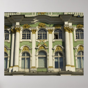 Ryssland. St Petersburg. Vinterpalatset. Eremitage Poster