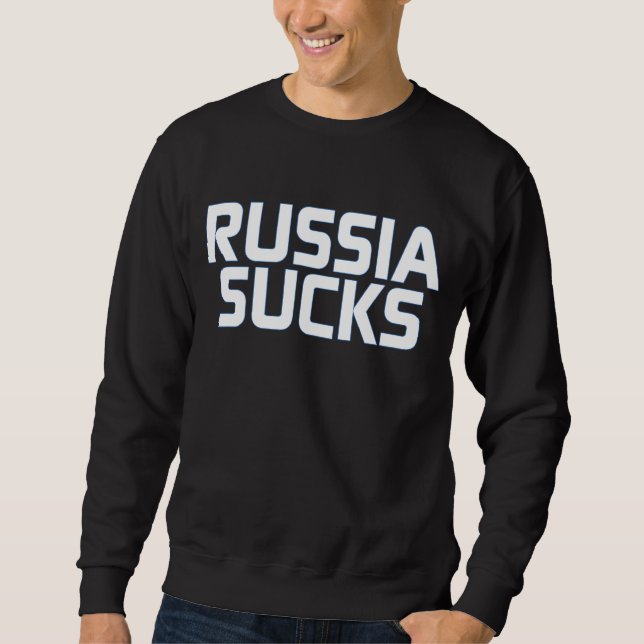 Ryssland Sucks! Lång Ärmad Tröja (Framsida)