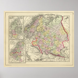 Ryssland, Sverige, Norge Poster