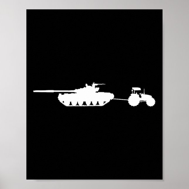 Ryssland T72 Stridsvagn Dragfordon Ukraina Kiev  Poster (Framsidan)