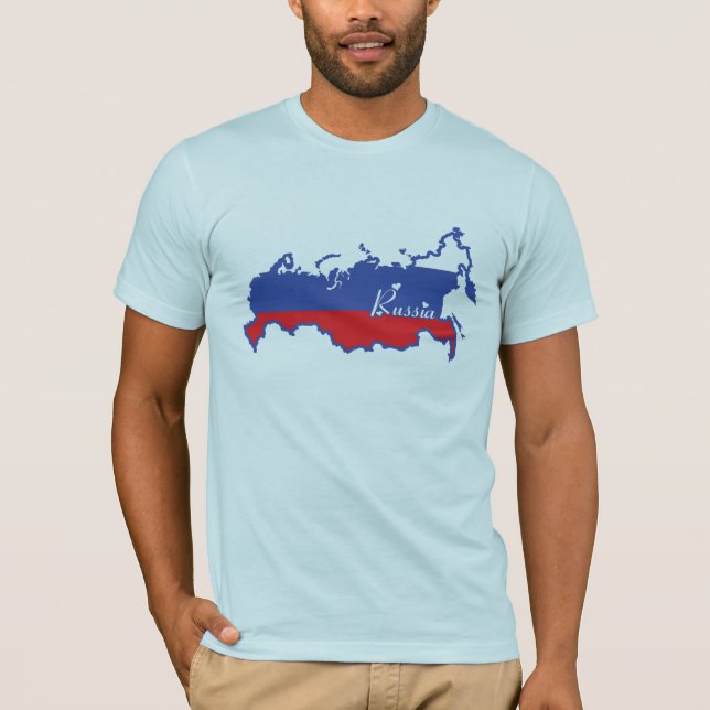 Ryssland T-tröja Tee (Framsida)