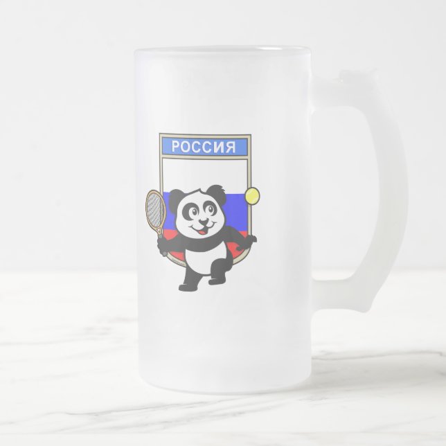 Ryssland Tennis Panda Frostat Ölglas (Höger)