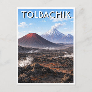 Ryssland Tolbachik vulkaner Vykort