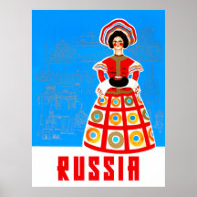 Ryssland Travel Poster