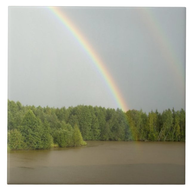 Ryssland, typiska flodvyer mellan Goritzy & Kakelplatta (Framsidan)